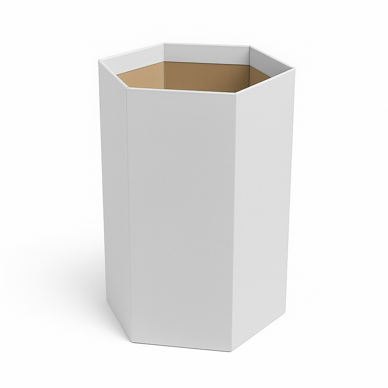 Mint Green Hexagonal Dump Bin Display