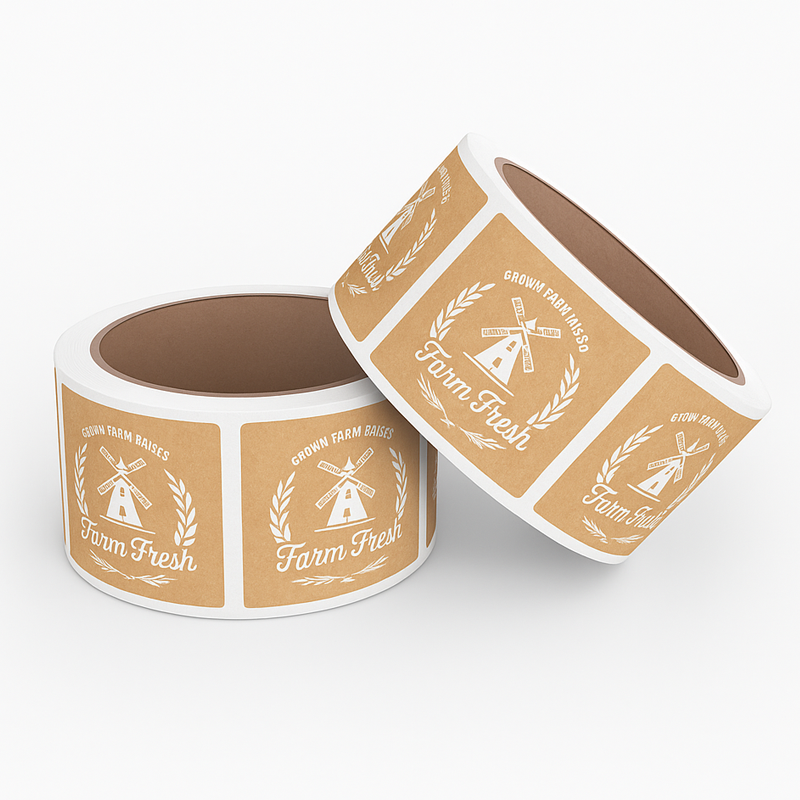 Custom Printed Kraft Paper Labels