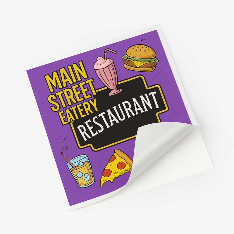 Custom Square Cut Labels